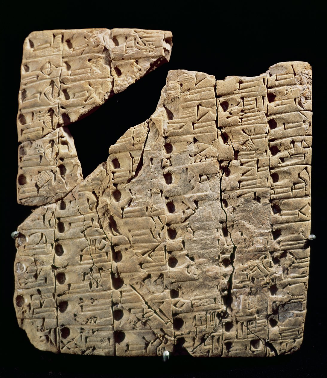 Tabla con escritura cuneiforme, de Uruk, c.3200 a.C. de Mesopotamian