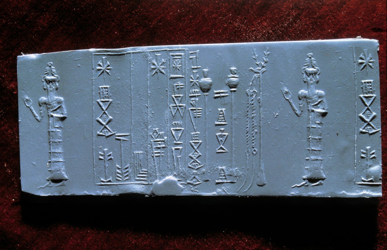 Arte oriental: sello del doctor Ur-Lugal (Ur Lugal, 3er milenio a.C.), antigüedad de Asia de Mesopotamian Mesopotamian