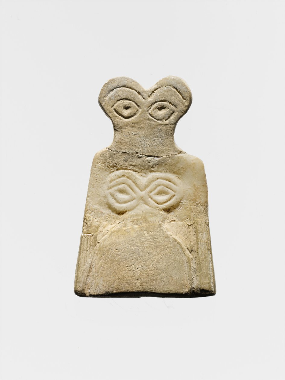 Ídolo ocular de Uruk medio, c. 3700-3500 a.C. de Mesopotamian School