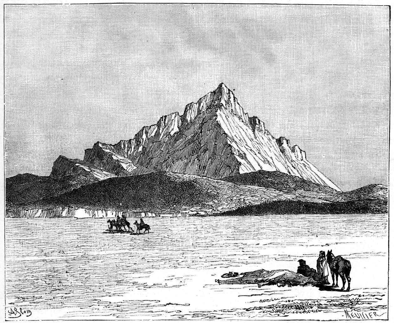 El Jebel Zaghwan, c1890 de Meunier