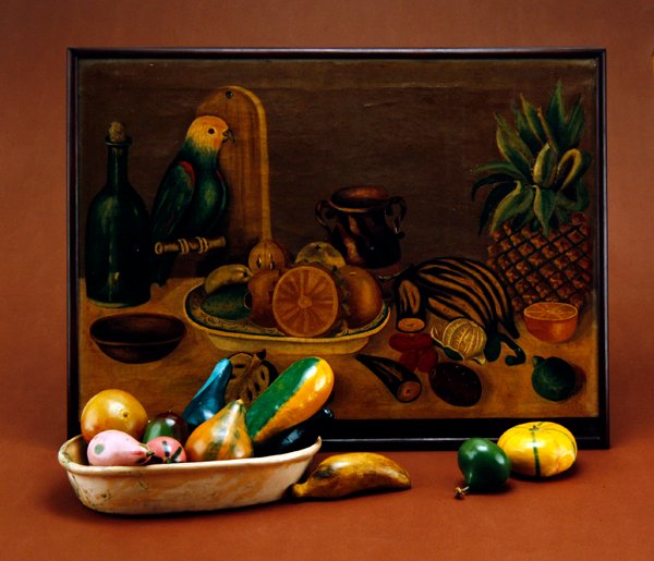 Naturaleza muerta, mediados del siglo XIX de Mexican School
