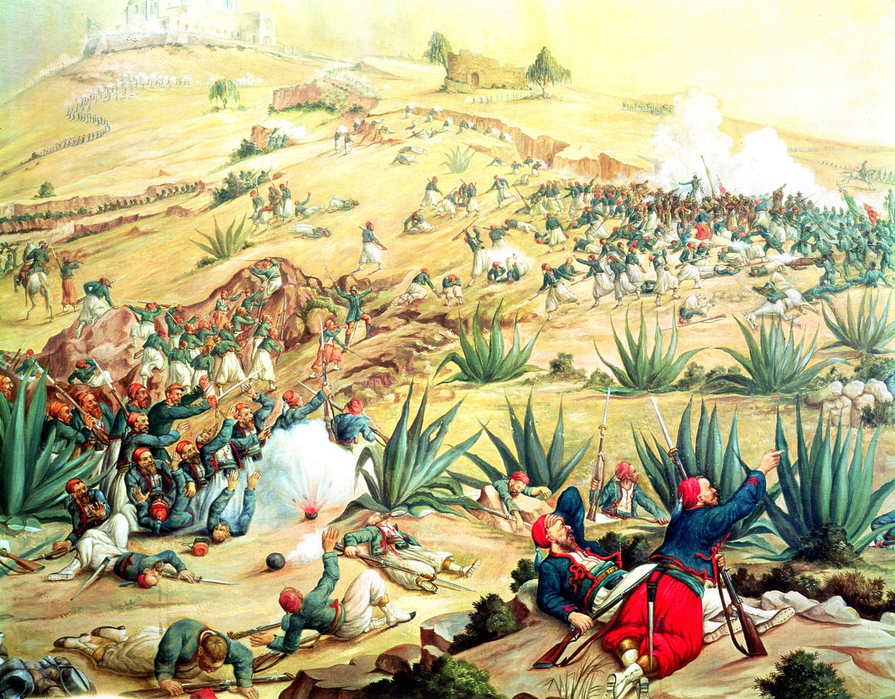 La Batalla de Puebla, 5 de mayo de 1862 de Mexican School