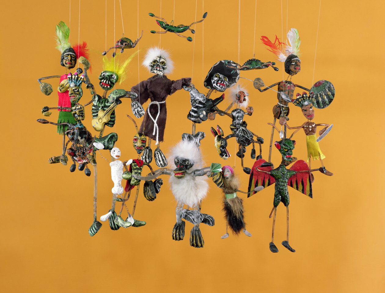 Figuras del Día de los Muertos, de Oaxaca de Mexican School