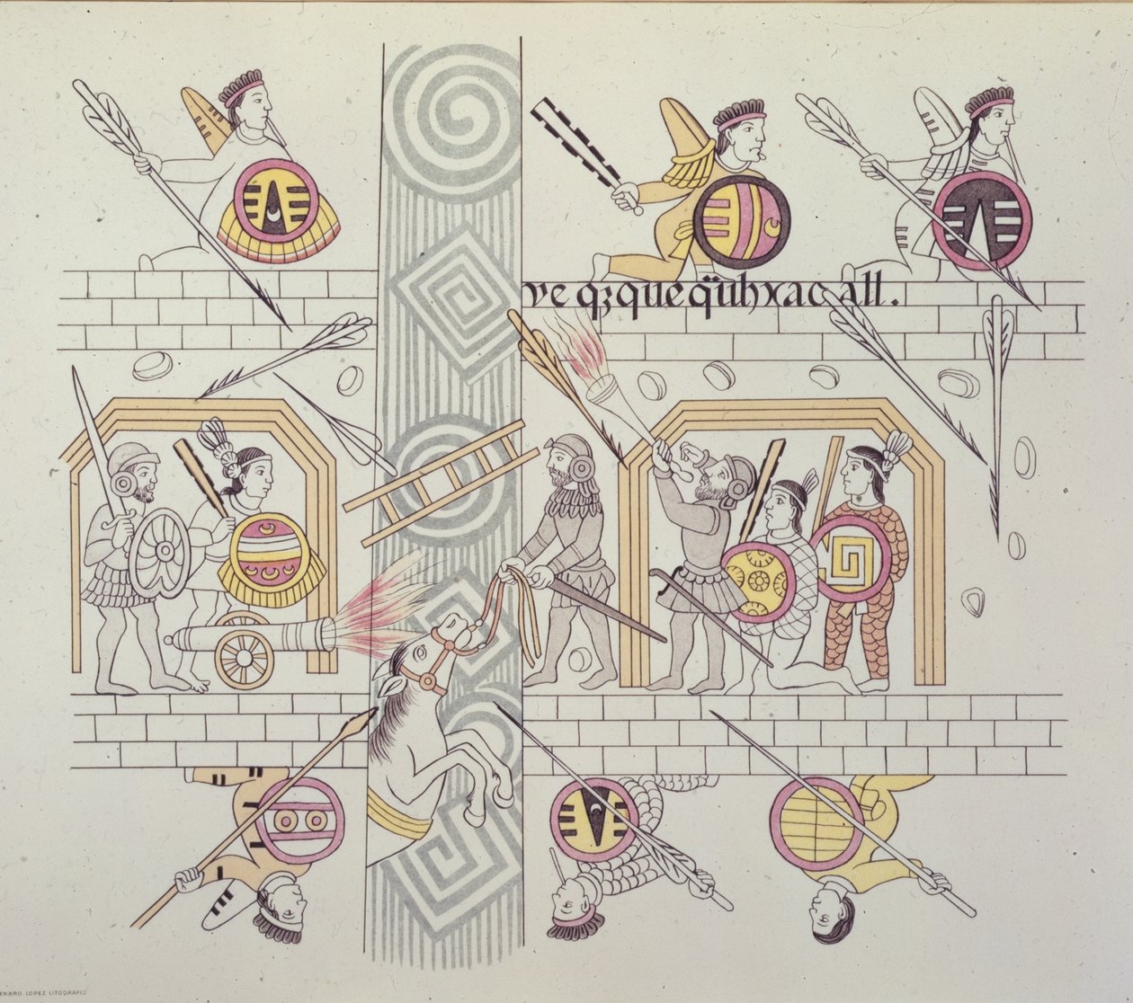Españoles y aztecas, de 