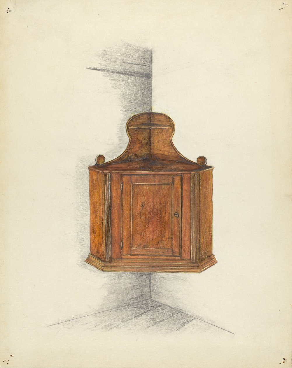 Armario de esquina, c. 1953 de Meyer Goldbaum