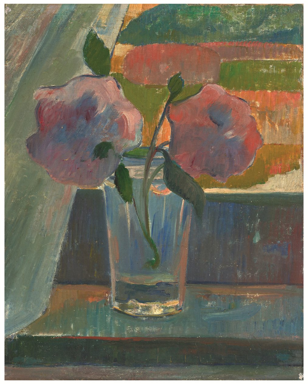 Naturaleza muerta, flores en un vaso, c.1890 (óleo sobre lienzo) de Meyer Isaac de Haan