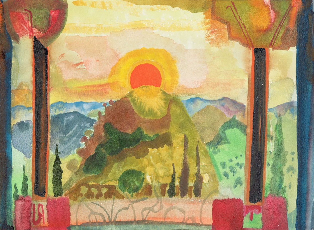 Atardecer sobre Abruzzi, c.1980-89 de Michael Chase