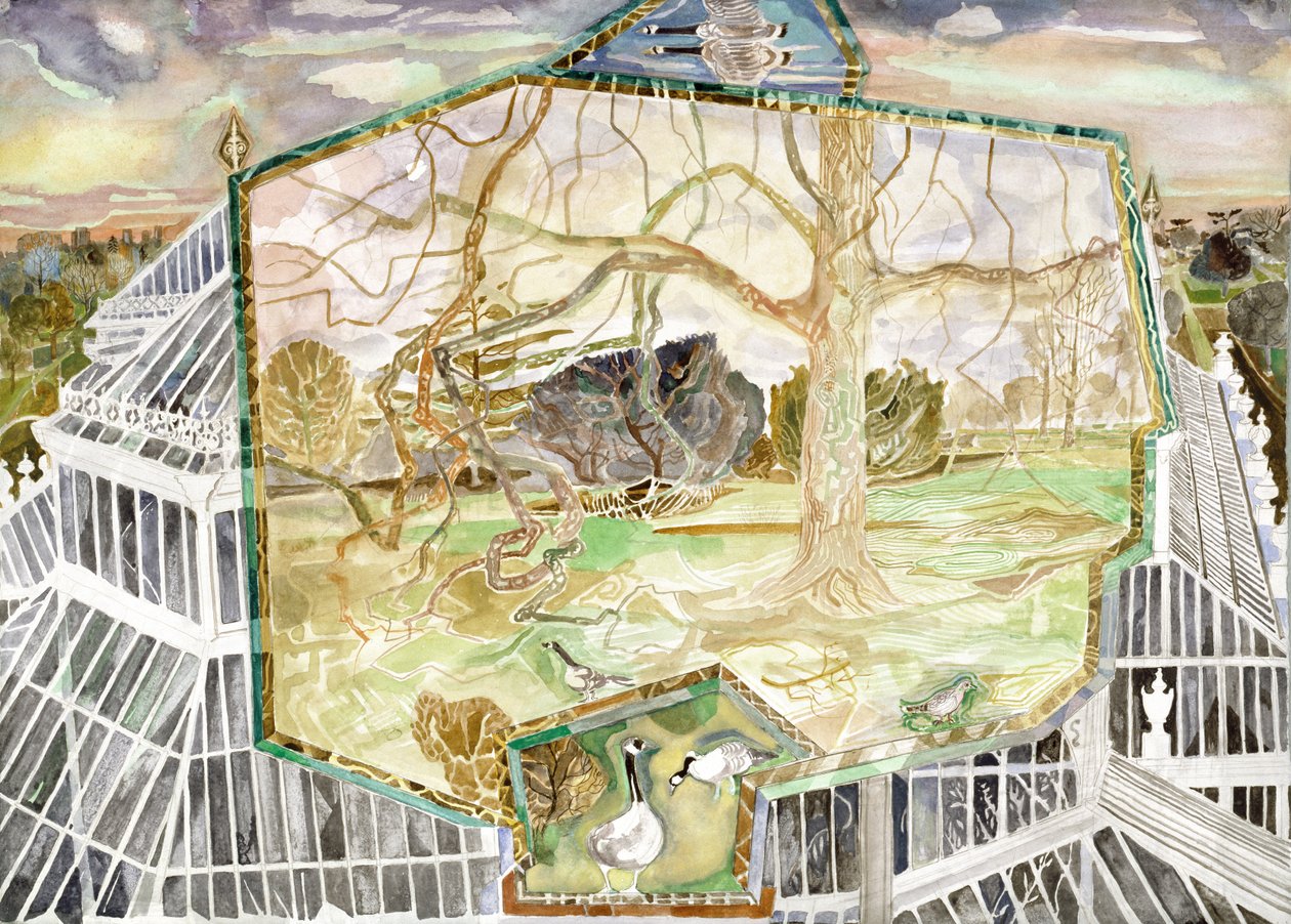 Casa Templada - Kew Bajo el Cielo Nocturno de Michael Chase