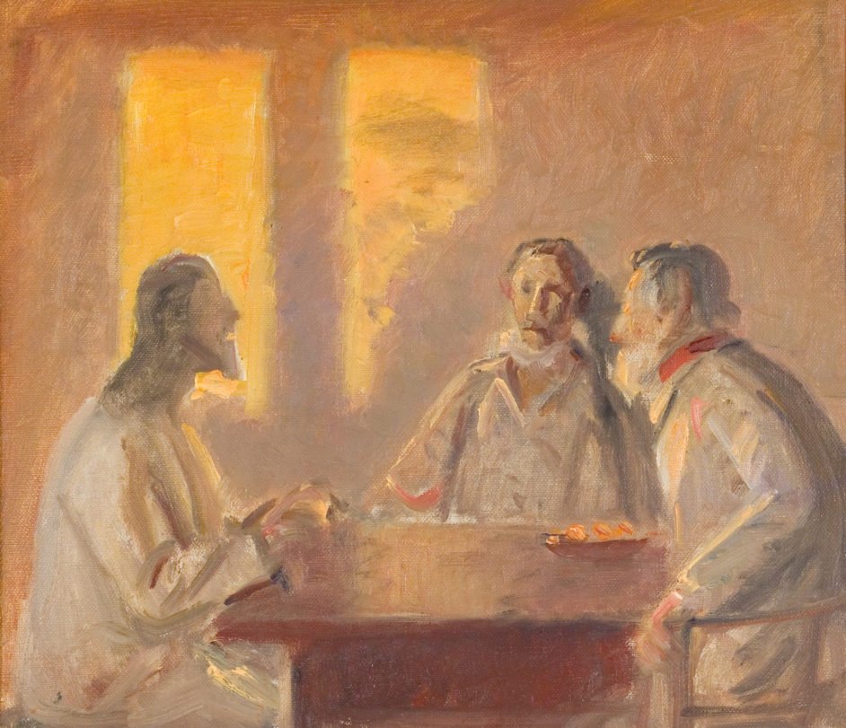 Cristo en Emaús de Michael Peter Ancher