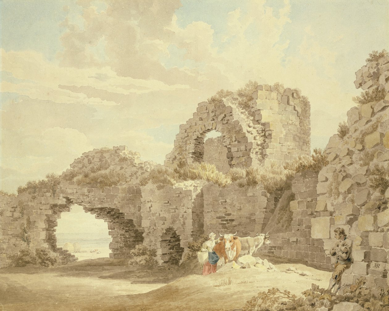Ruinas del castillo de Pevensey de Michael Rooker