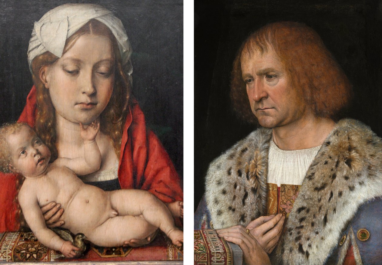 Díptico de la Virgen y el Niño, Diego de Guevara de Michael Sittow