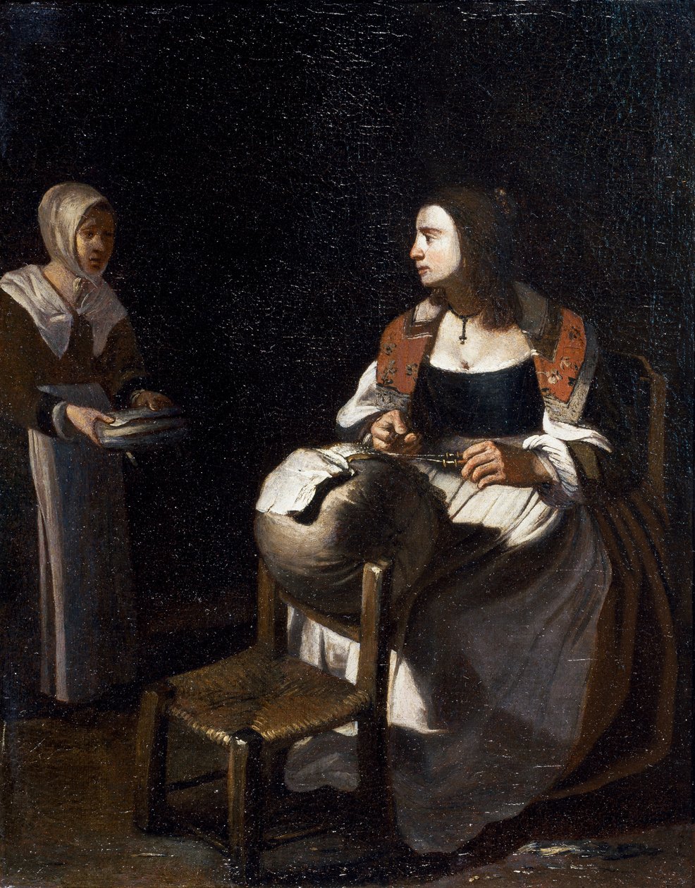 La encajera de Michael (attr. to) Sweerts