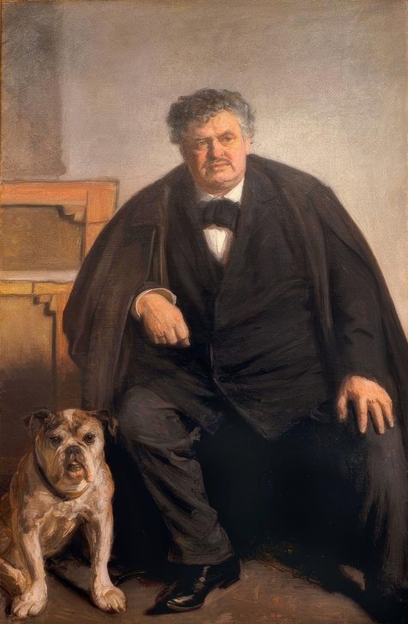 El pintor Carl Locher con tigre | Michael Peter Ancher