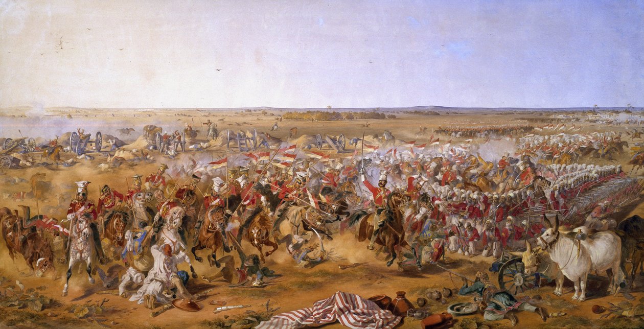 16º Lanceros, Batalla de Aliwal, 28 de enero de 1846 de Michael Angelo Hayes