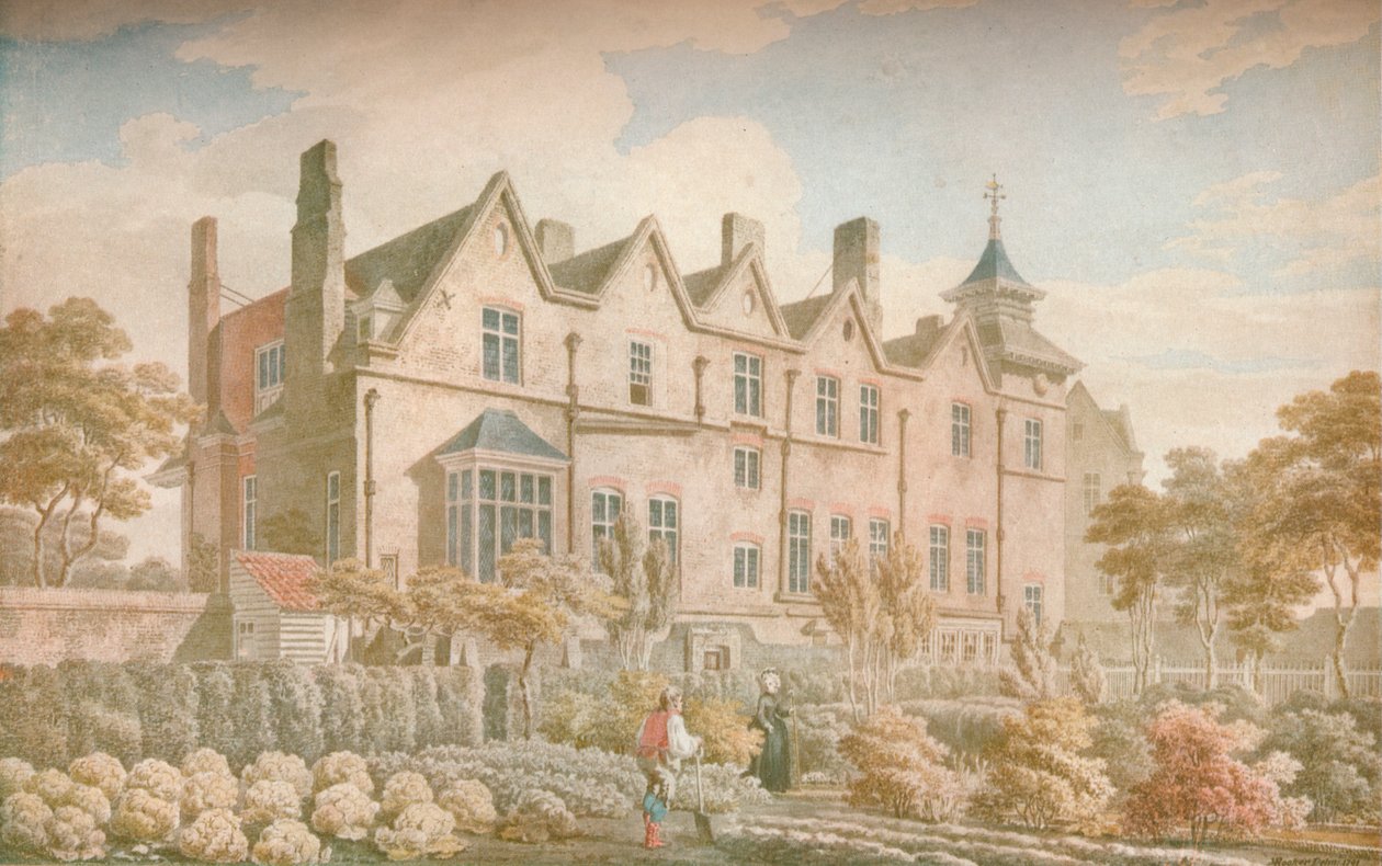 Marylebone Old Manor House: Frente del jardín de Michael Angelo Rooker