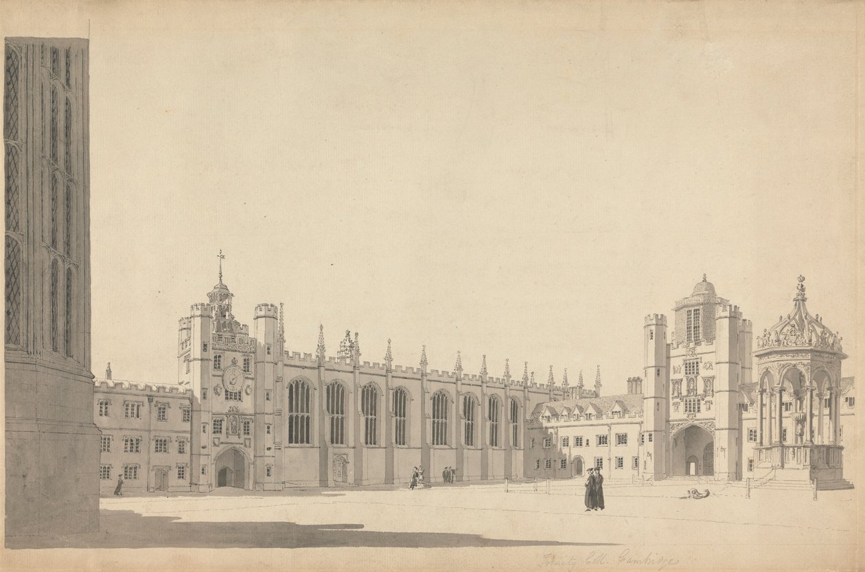 El Gran Patio del Trinity College de Cambridge de Michael Angelo Rooker