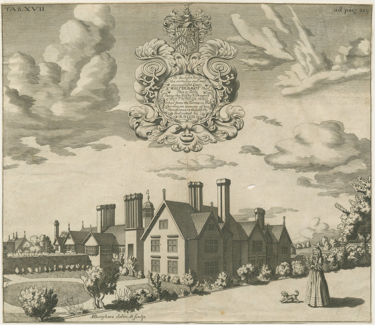 Blithfield Hall de Michael Burghers