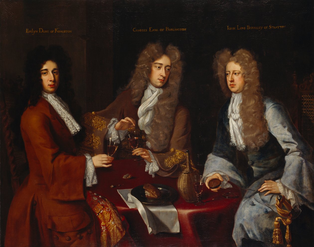 Conde de Burlington, Duque de Kingston-upon-Hull, y Barón Berkeley de Stratton, 1690s de Michael Dahl