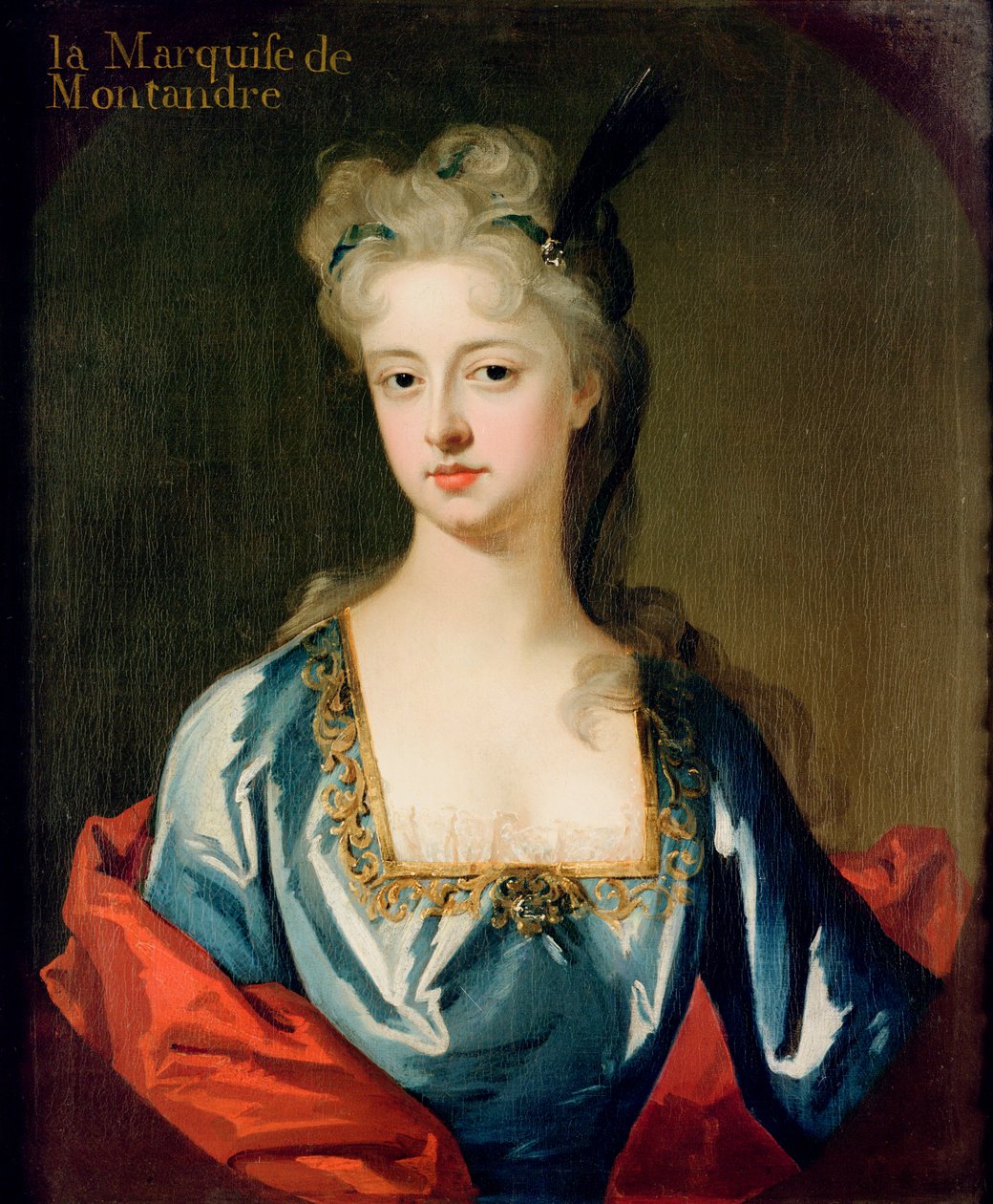Retrato de Mary Anne Spanheim (1682-1772), esposa de François de la Rochefoucauld, Marqués de Montandre de Michael Dahl