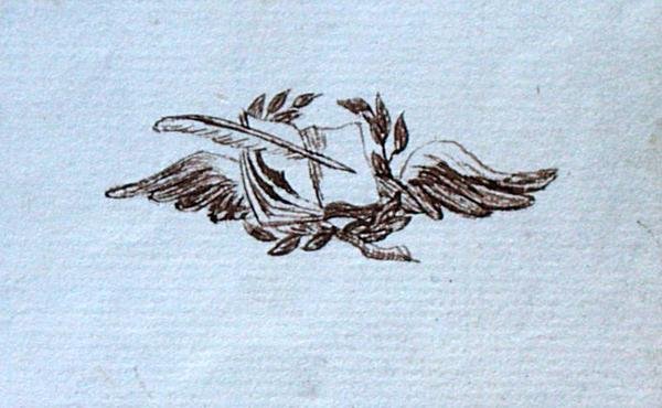 Dibujo del álbum de recortes de Michael Faraday de Michael Faraday