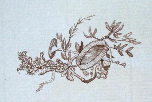 Dibujo del álbum de recortes de Michael Faraday de Michael Faraday