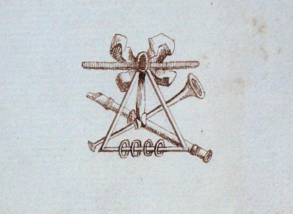 Dibujo del álbum de recortes de Michael Faraday de Michael Faraday