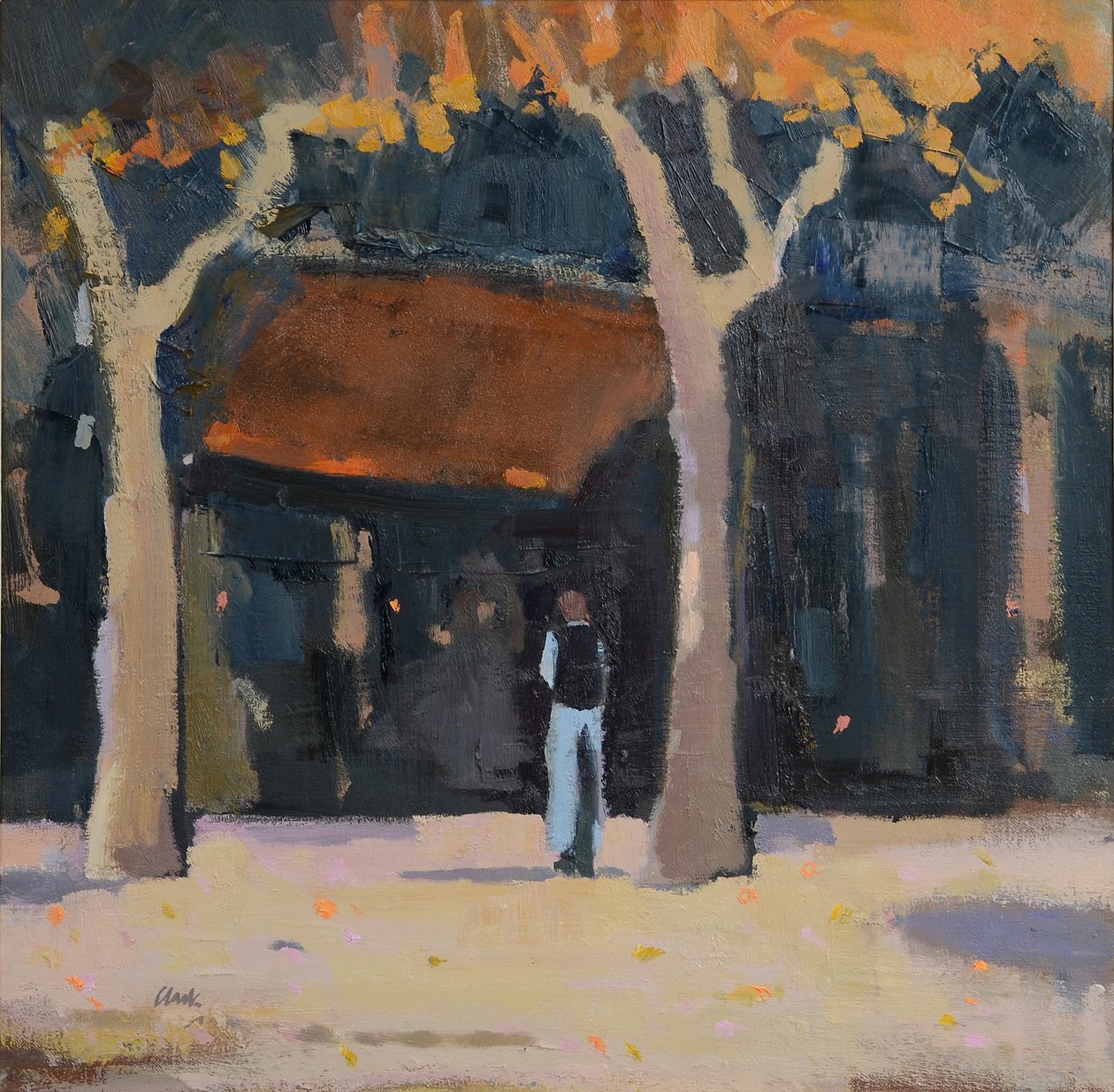 Tarde, S W Francia, 2015 (óleo sobre lino) de Michael G. Clark