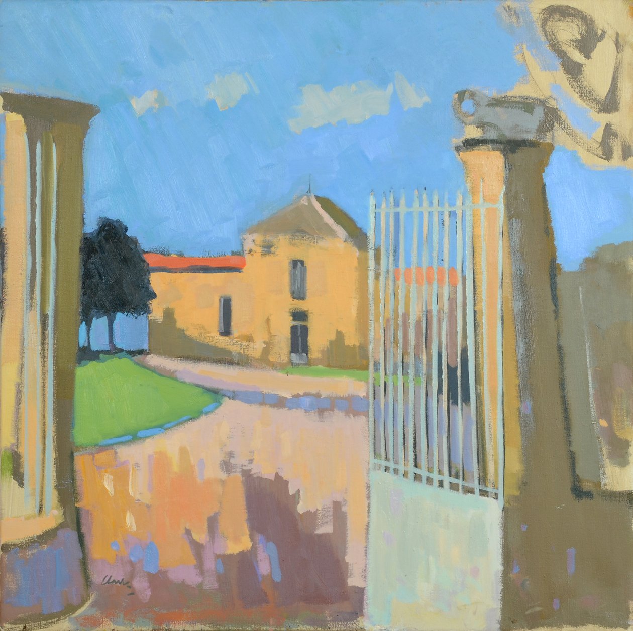 Bages, Francia, 2017 (óleo sobre lino) de Michael G. Clark