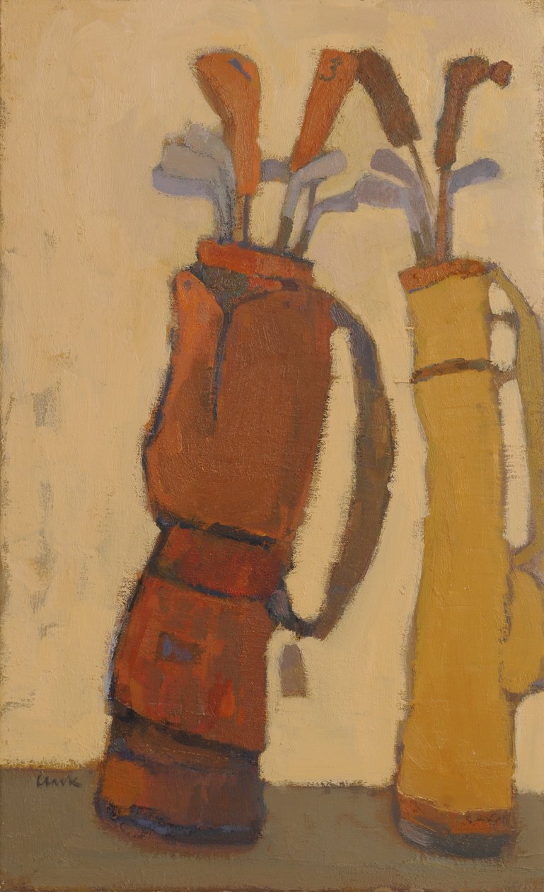 El vestuario, 2015 (óleo sobre lino) de Michael G. Clark