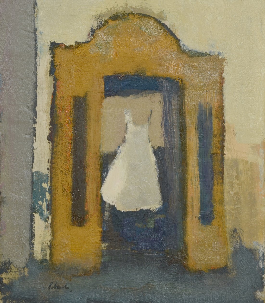 Vestido de novia Turín, 2017 (óleo sobre lino) de Michael G. Clark