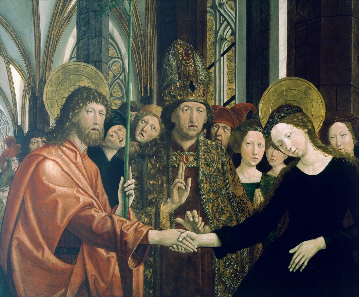 Matrimonio de la Virgen de Michael Pacher