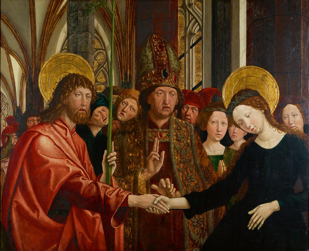 matrimonio de maría de Michael Pacher