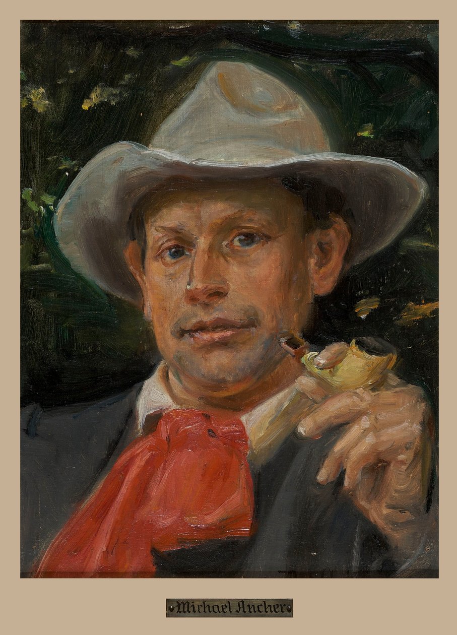 Retrato de Martin Andersen Nexø de Michael Peter Ancher