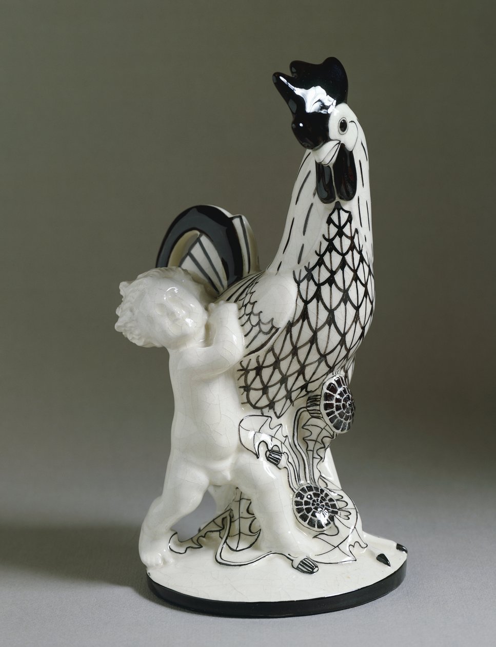 Querubín con gallo de Michael Powolny