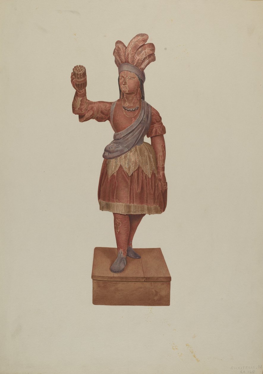 Indio de tienda de cigarros, c. 1939 de Michael Riccitelli