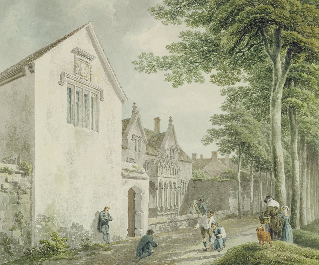 Casas de caridad en el cementerio de la iglesia de San Cutberto, Wells de Michael Rooker