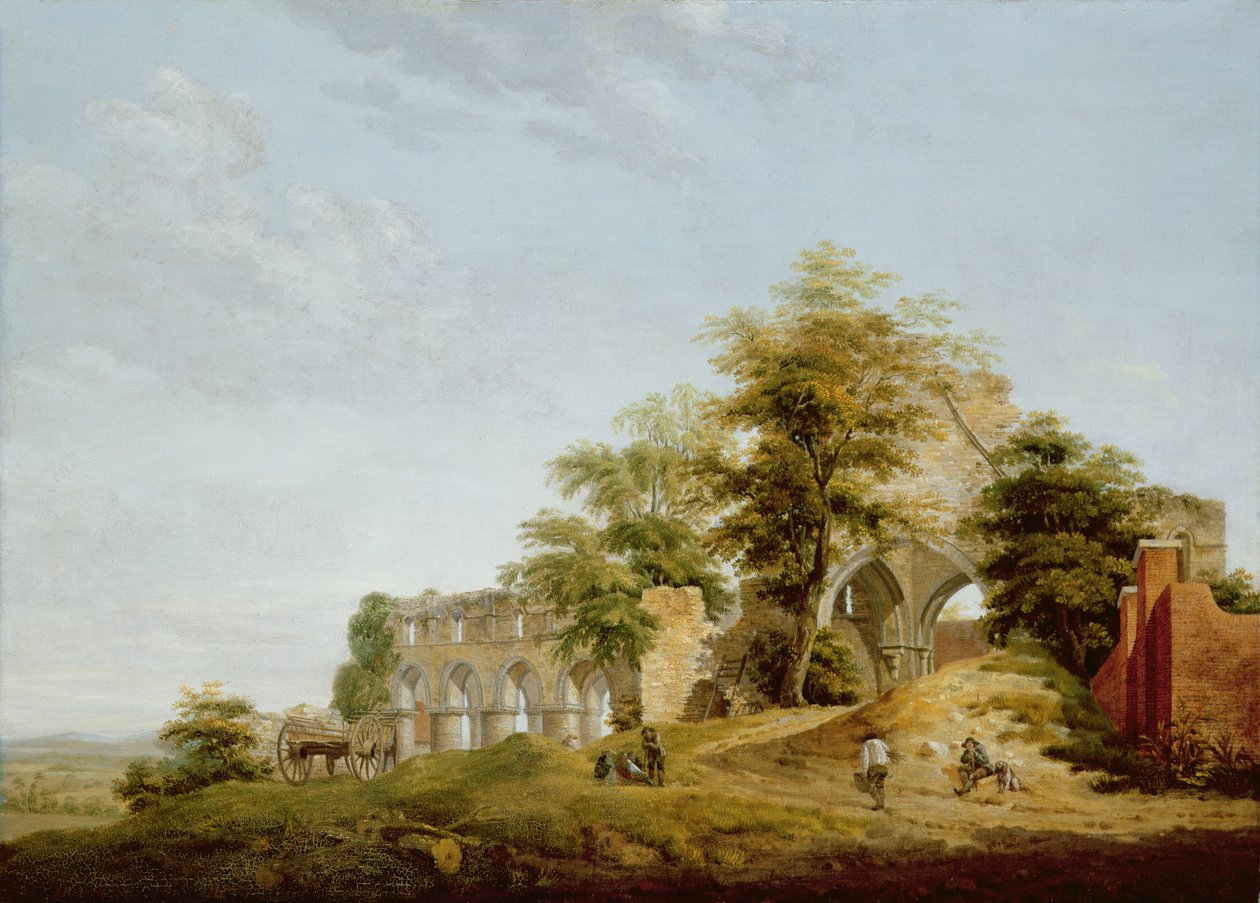 Ruinas de la Abadía de Buildwas, 1770 de Michael Rooker