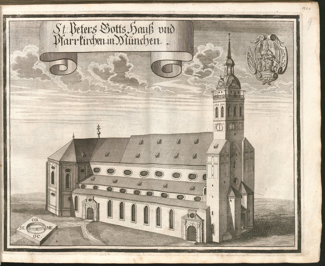 Alemán: St Peters Gotts Hauß e iglesias parroquiales de Múnich de Michael Wening