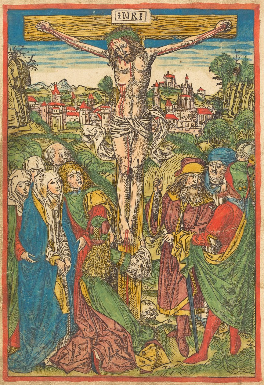 Die Kreuzigung mit der Heiligen Maria Magdalena de Michael Wolgemut