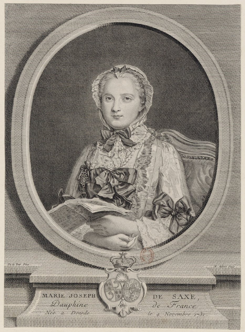 Marie Josèphe, delfina de Francia en 1747 de Michel Aubert