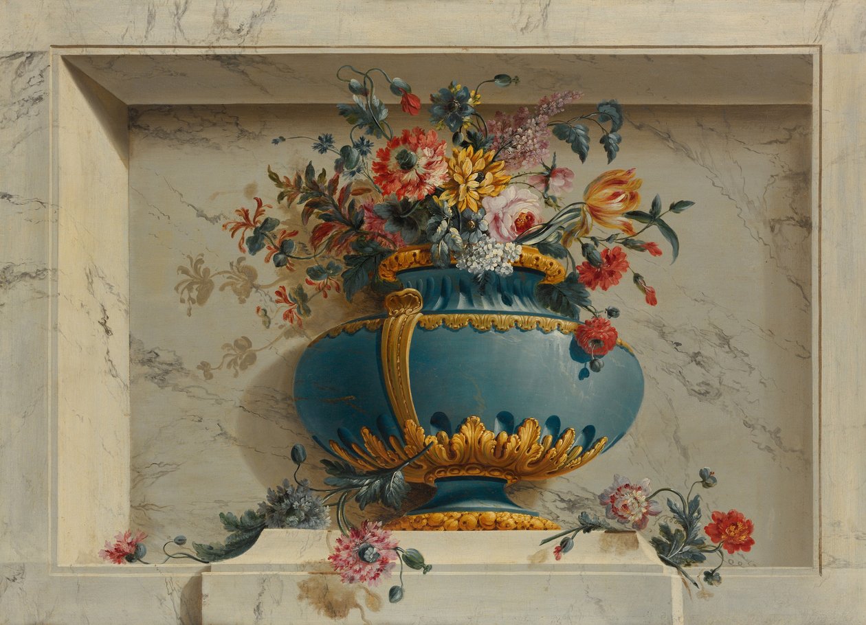 Jarrón de Flores en un Nicho de Michel Bruno Bellenge
