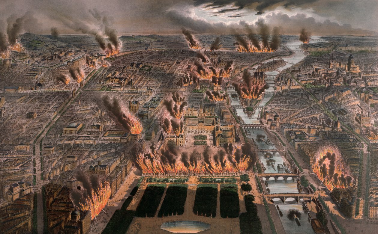 Incendios en París, 24-25 de mayo de 1871 de Michel Charles Fichot