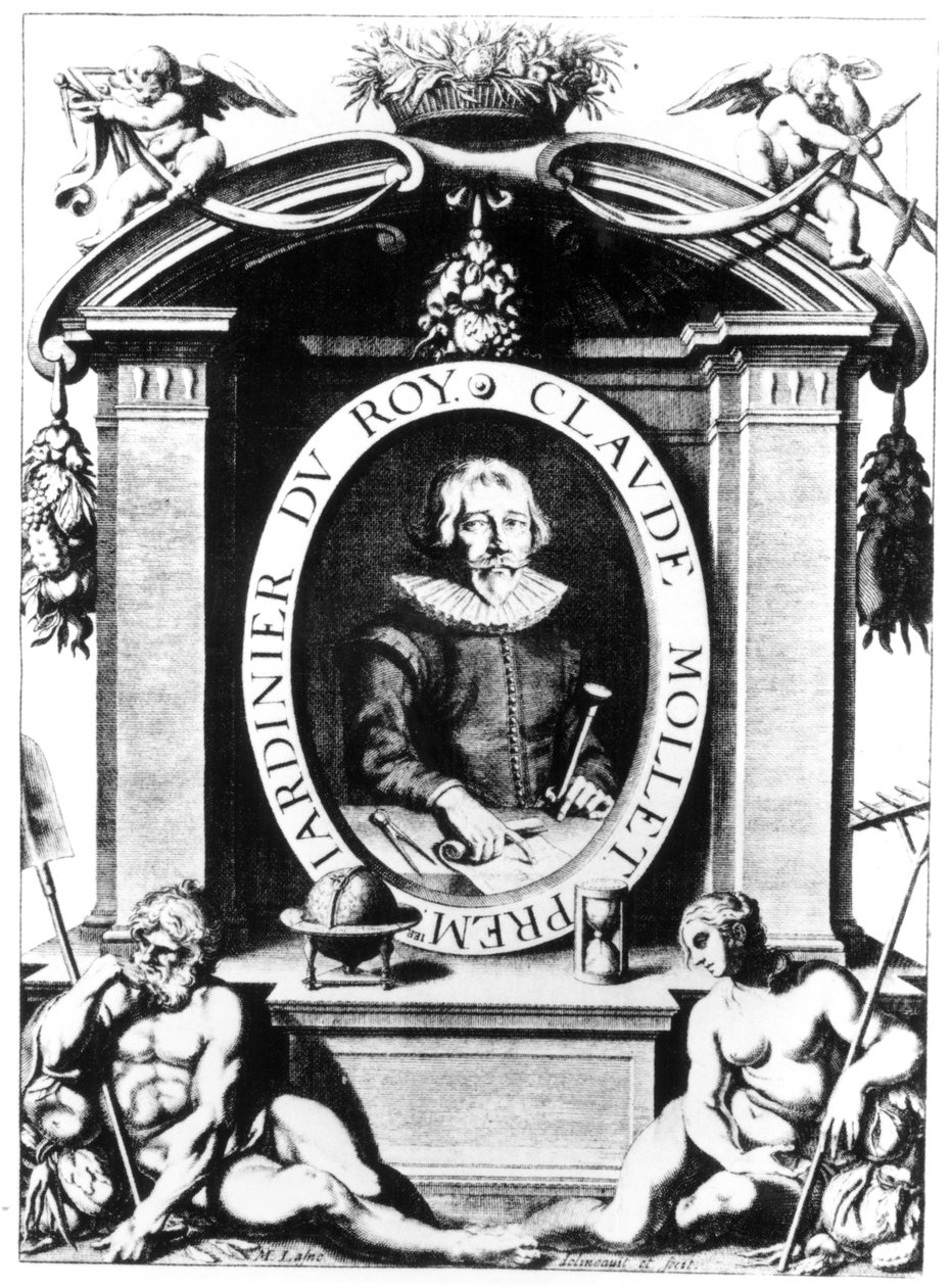 Retrato de Claude Mollet, frontispicio de 