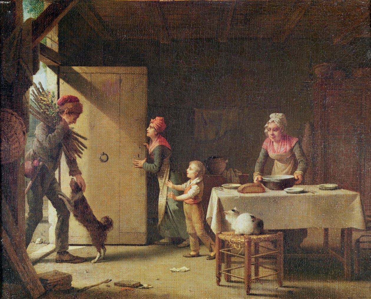 La familia rústica de Michel Martin Drolling