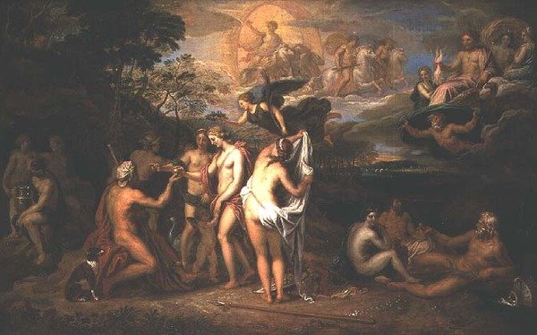 El juicio de Paris de Michel (attr. to) Corneille