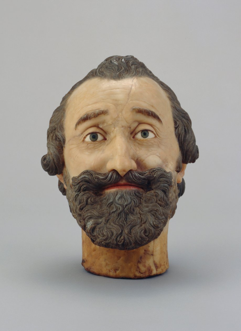 Cabeza de retrato de Enrique IV de Francia, c.1610 de Michel Bourdin