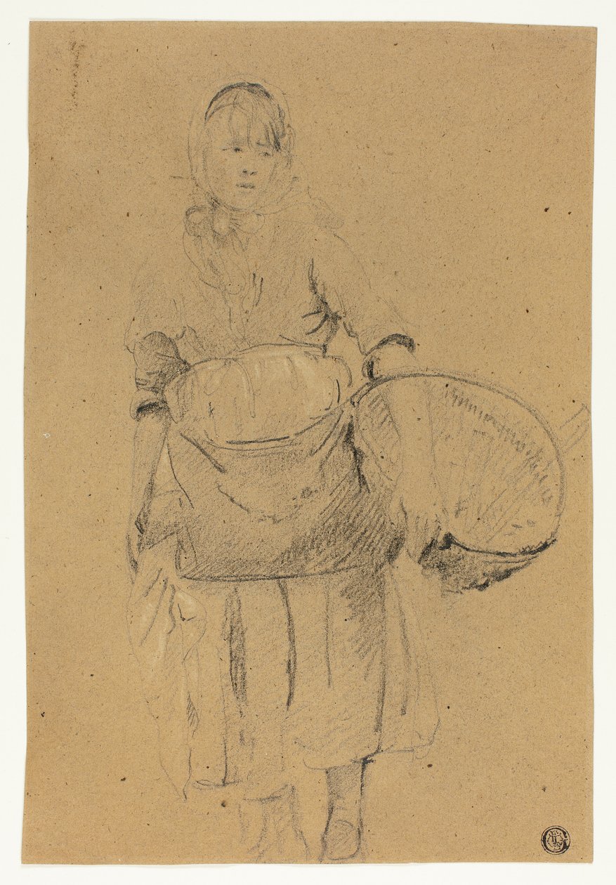 Chica Pescadora con Cesta de Michel Francois Dandre Bardon