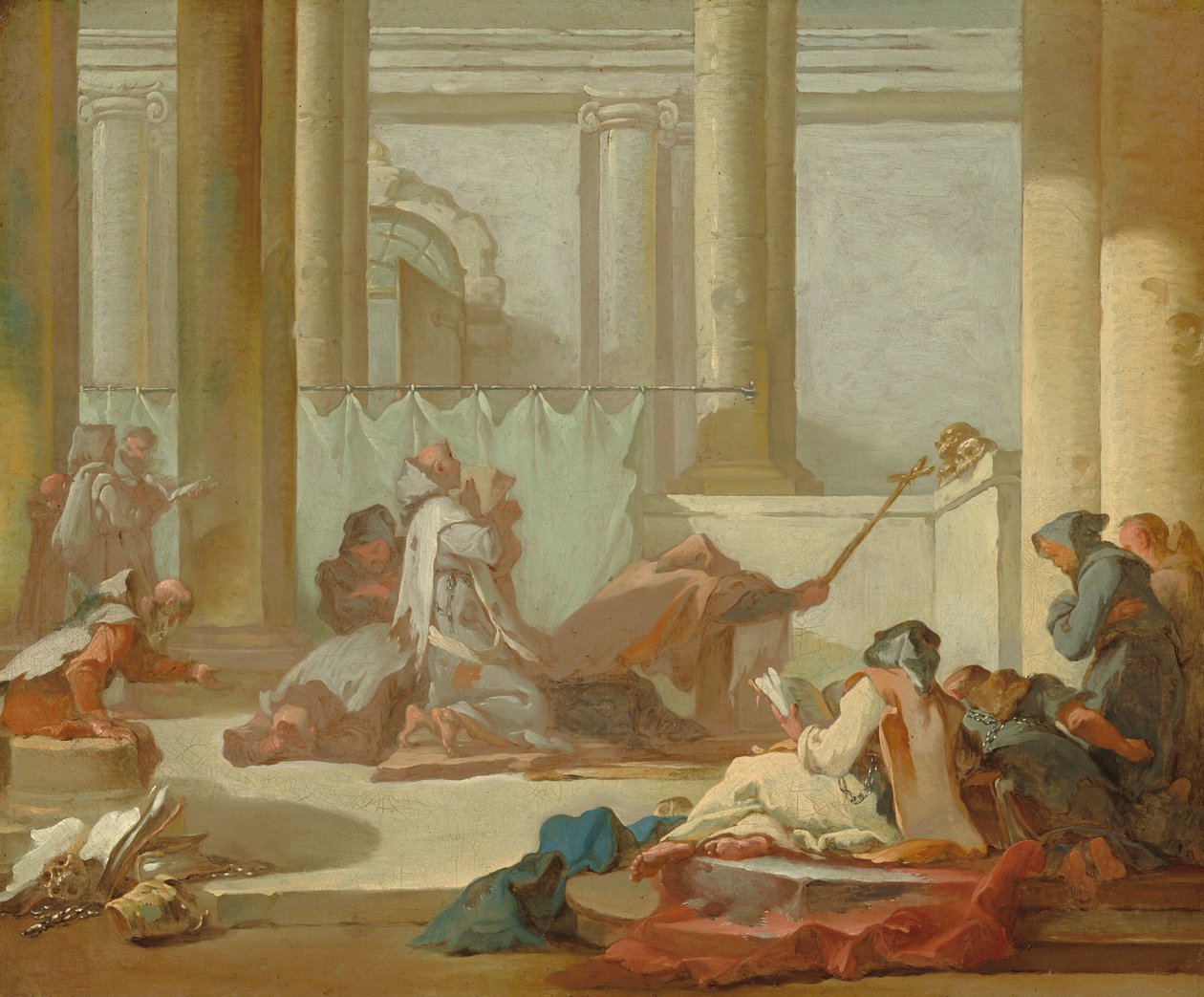 La Adoración de los Cráneos de Michel Francois Dandre Bardon