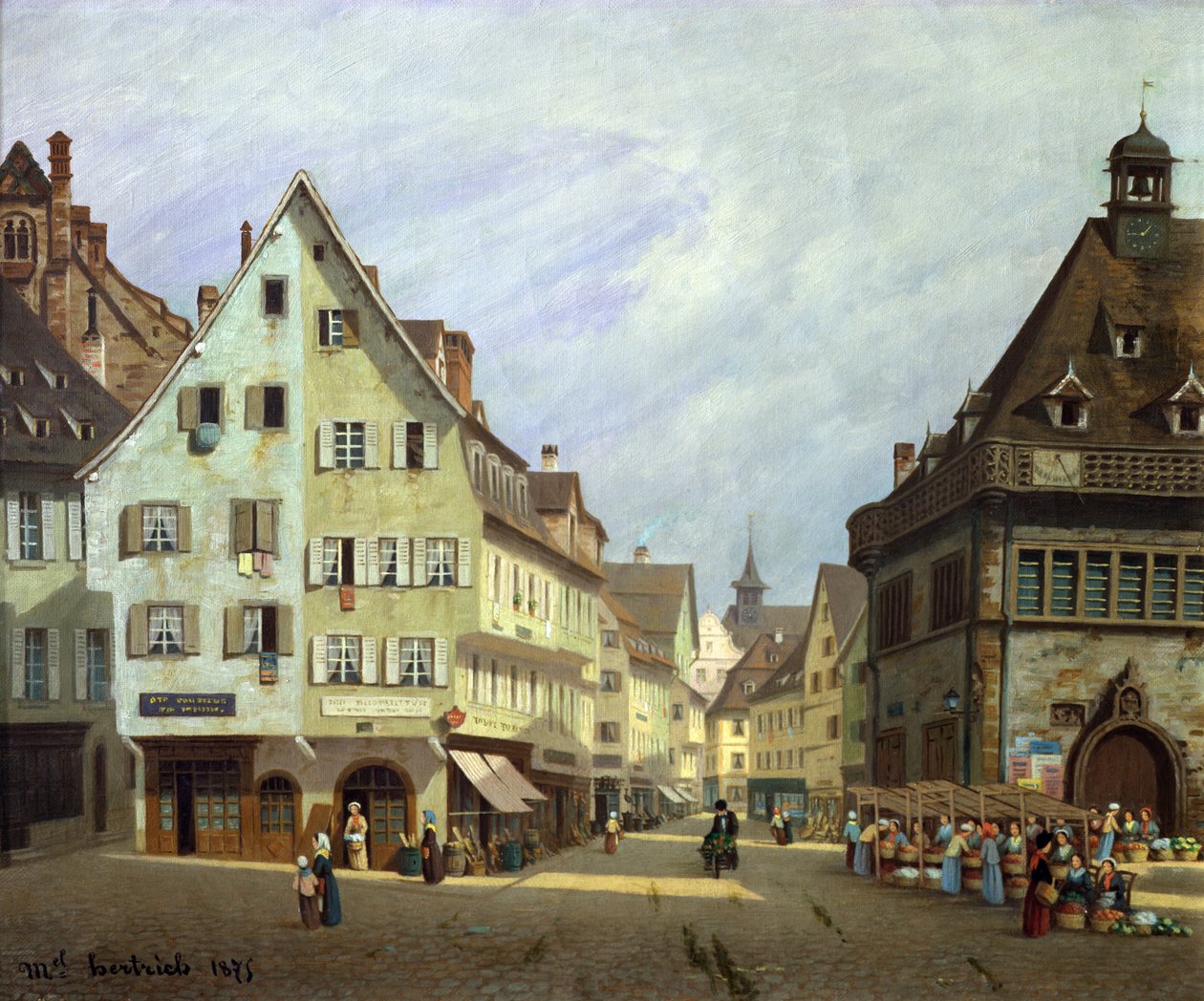 Place du Marche-aux-Fruits, Colmar, 1875 de Michel Hertrich