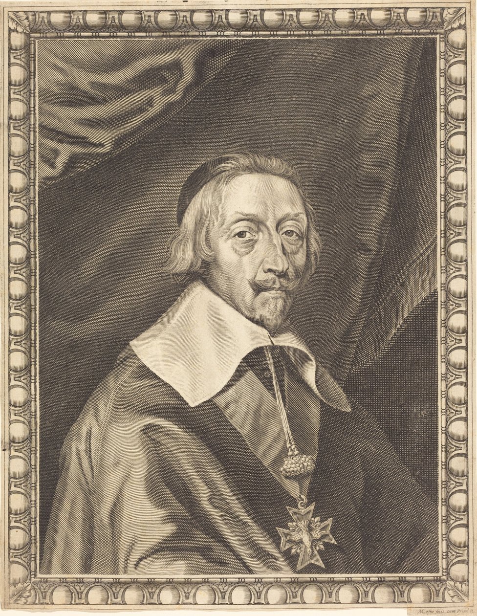 Armand Jean du Plessis, cardenal Richelieu de Michel Lasne